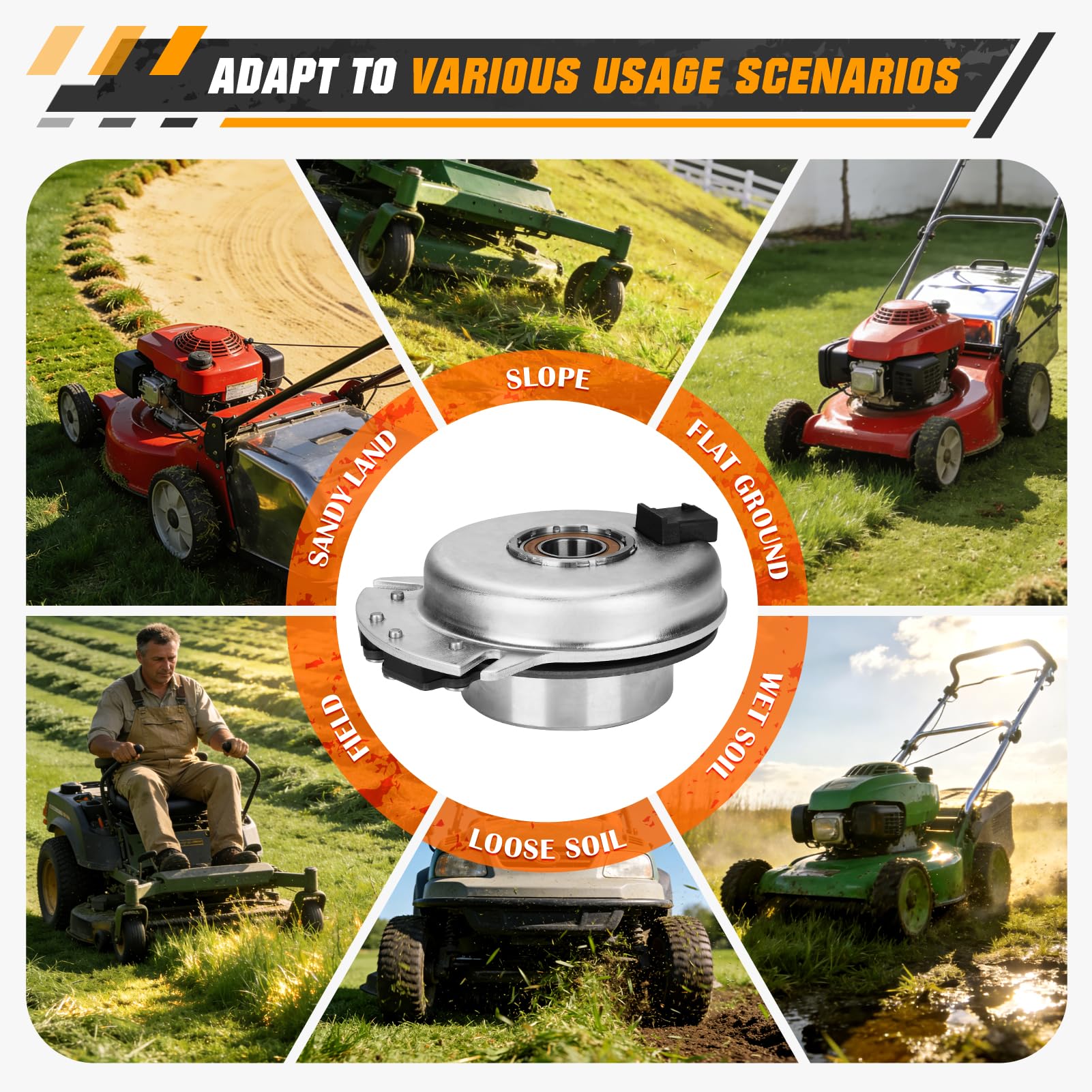 Embrague de cuchilla PTO 02763200 para cortacésped Ariens Gravely de 28 32 pulgadas, motor trasero Rider Zoom 52711900 52712000 51516400 5217-25