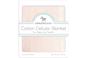 Amazing Baby Cellular Blanket: Premium Cotton Comfort for Your Little One