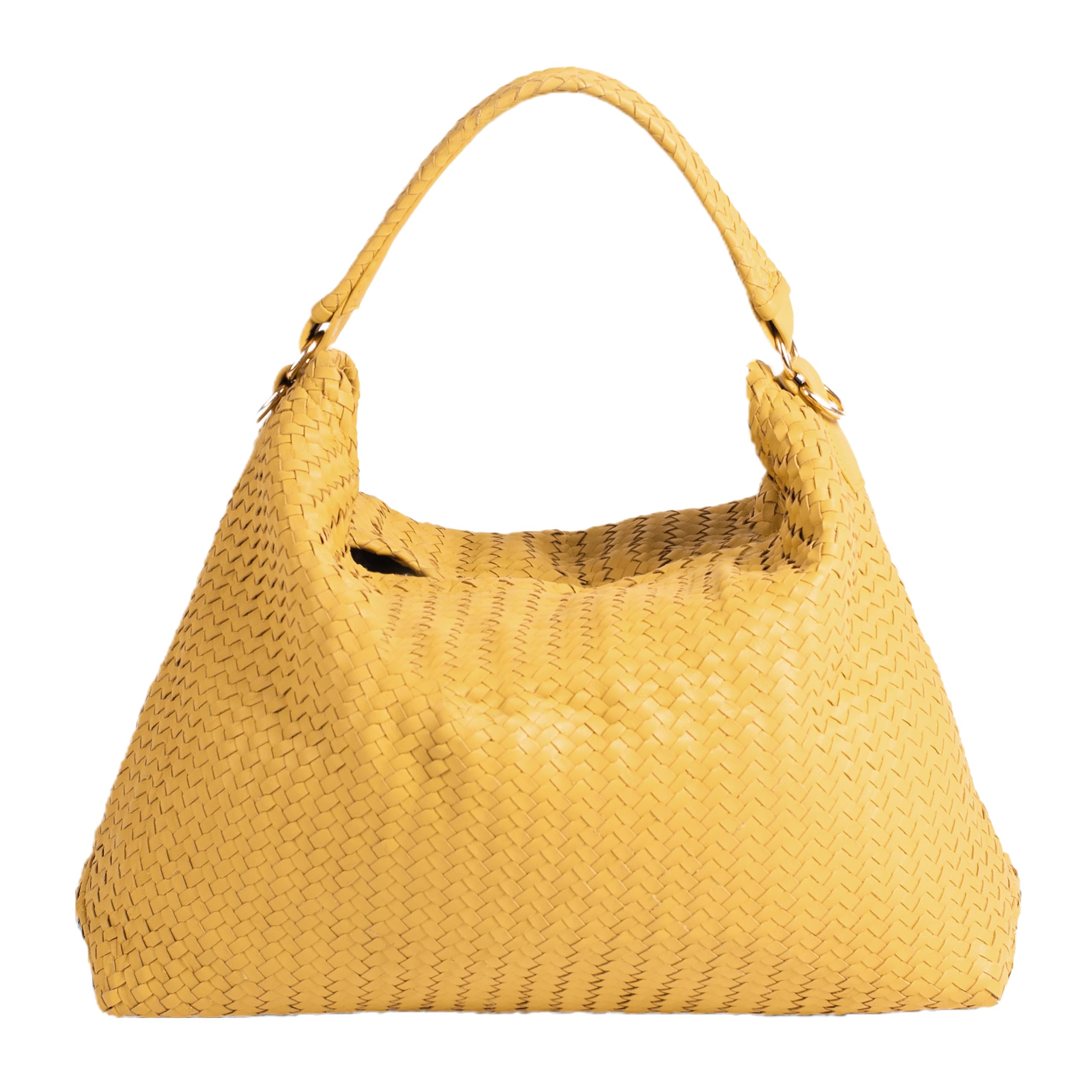 Jild Hobo Style Woven Bag for Women - Soft Handmade Genuine Leather Work Tote Bag - Cross Body Womens Purse