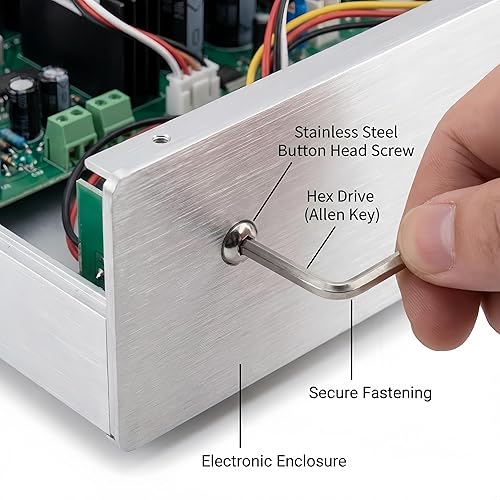 Miniatura 4 de NACX Tornillos hexagonales de cabeza de botón M5 x 0.984 in, tornillo Allen, acero inoxidable 304, 60 unidades