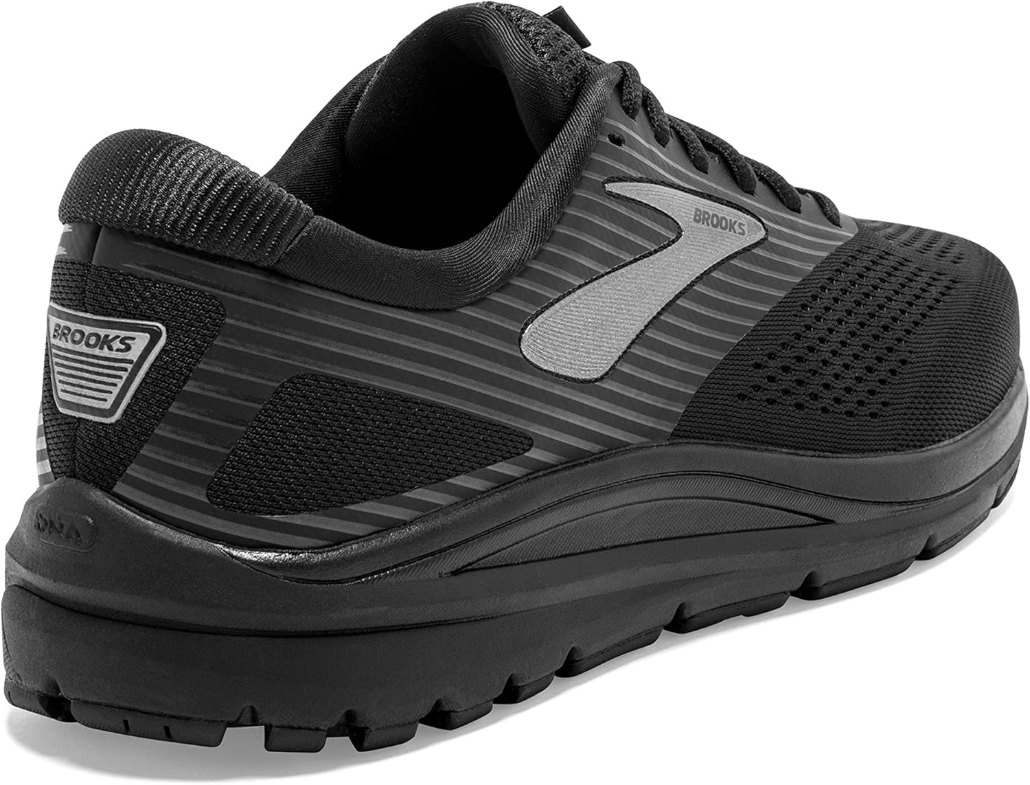 Brooks Mens Addiction 14 Running Shoe 12 Black/Charcoal/Black