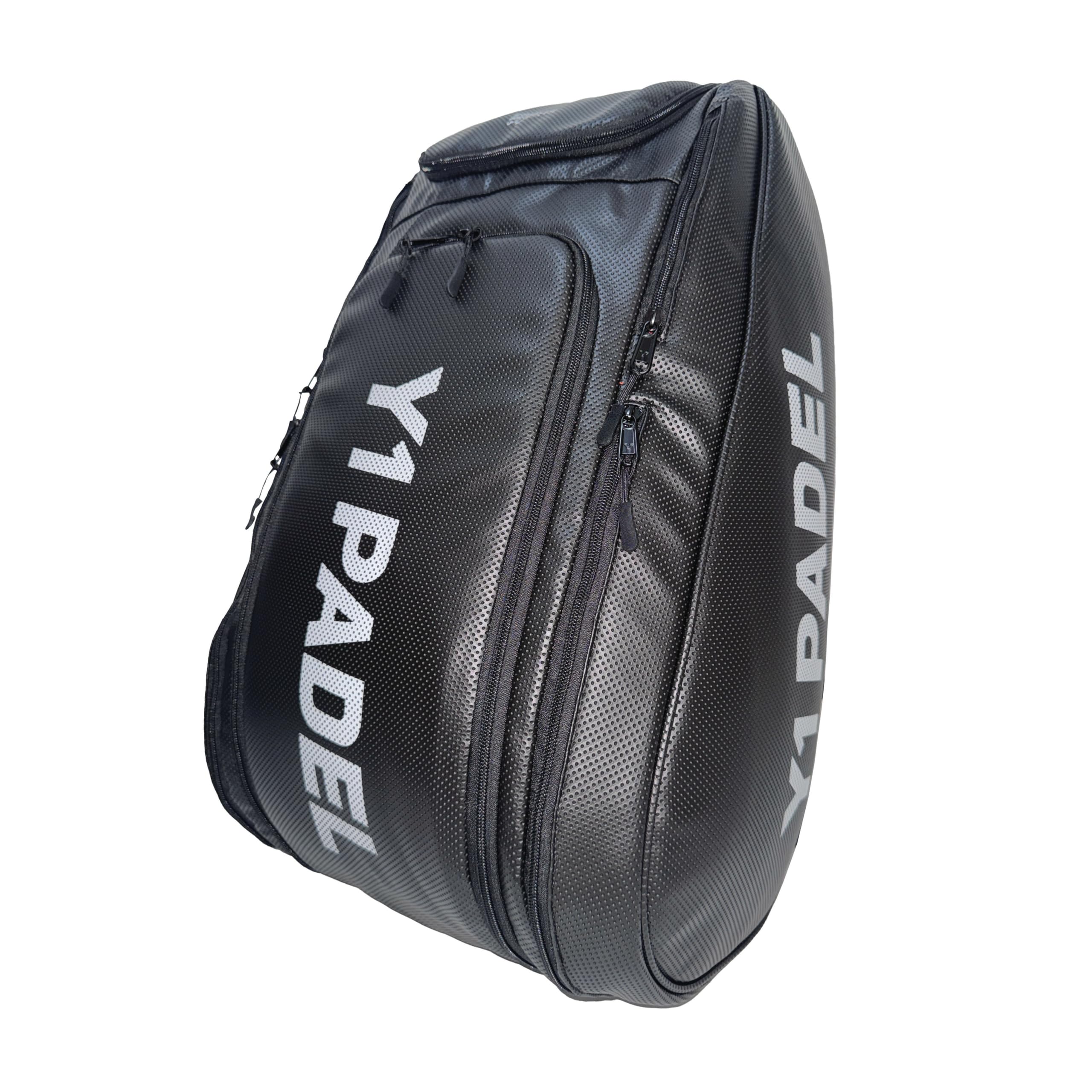 Y Y1 Premium Padel Bag – Borsa in pelle PU con scomparto termico per racchette, sezione scarpe ventilata, multi-scomparto per attrezzature, abbigliamento e accessori