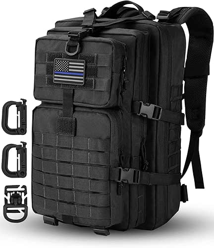 Hannibal Tactical MOLLE Assault Backpack, Tactical Backpack Military Army Camping