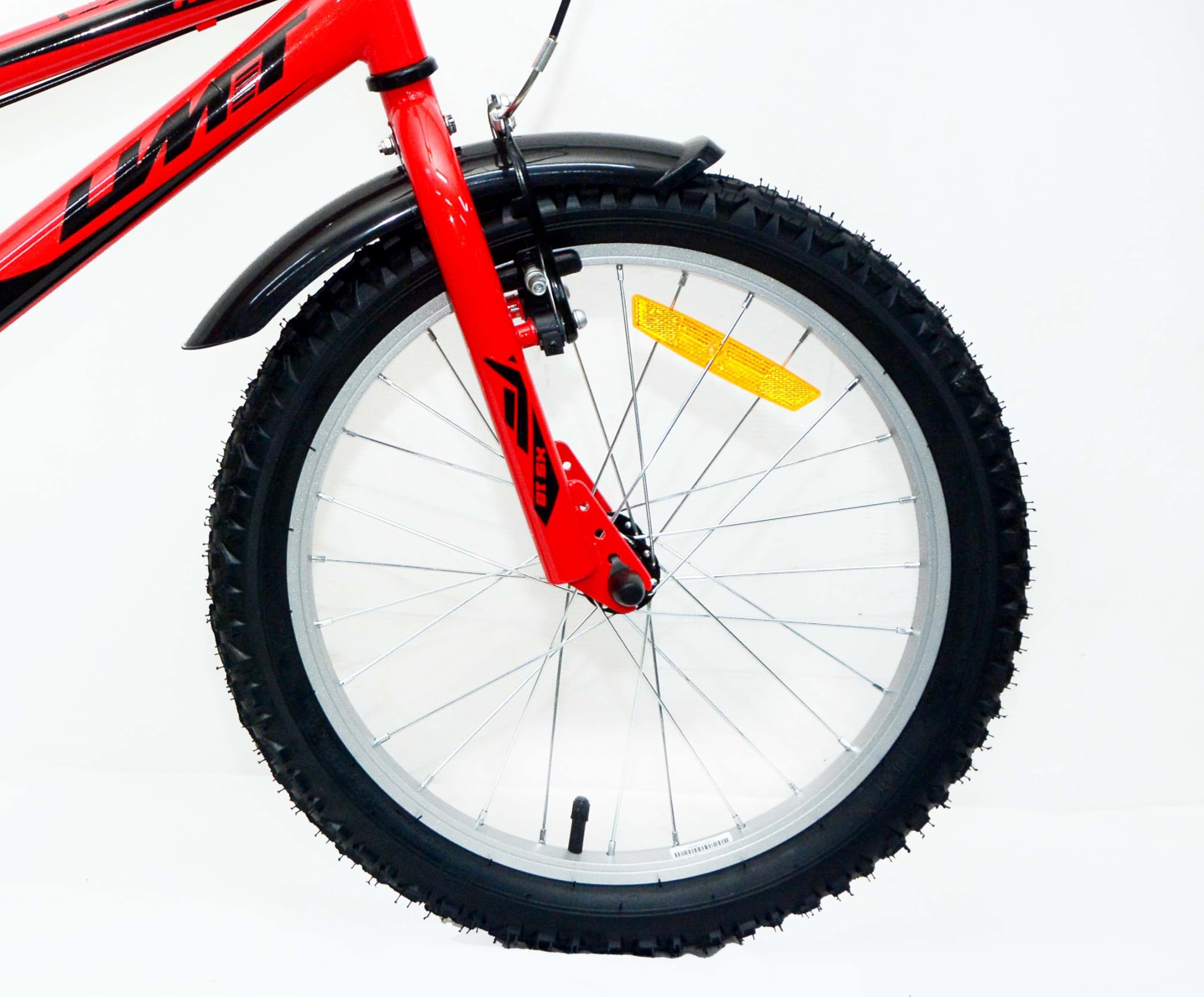 Bicicleta 18 Pulgadas niño | Bicicleta niño 6-9 años + Frenos V-Break + Estabilizadores + Cuadro Acero | Segura y Resistente