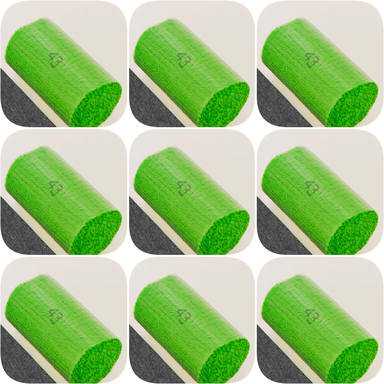 Yglnden 10 Bundles Latch Hook Kit Colorful Yarn Bundles Cut Rug DIY Latch Hook Yarn for Handmake Craft Sewing Knitting for Adults (10 Bundles#Green B)