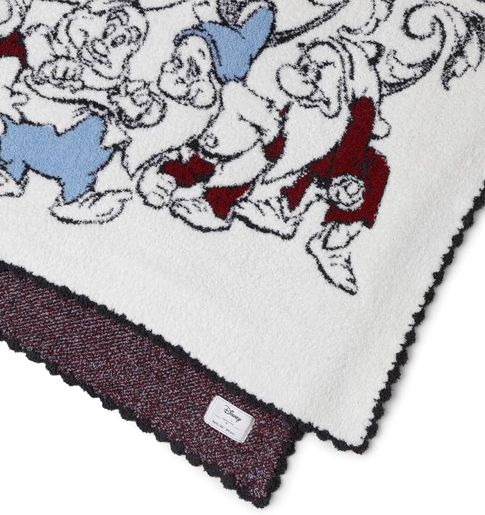 Barefoot Dreams CozyChic Snow White Blanket, Cream Multi, 45x60