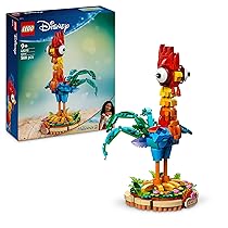 LEGO ǀ Disney Oceania 2 Heihei Giocattolo da Costruire – Gioco con Animale da Esposizione con Supporto, Testa Girevole, Ali, Piume e Coda Mobili – Regalo di Compleanno per Bambine da 9 Anni – 43272