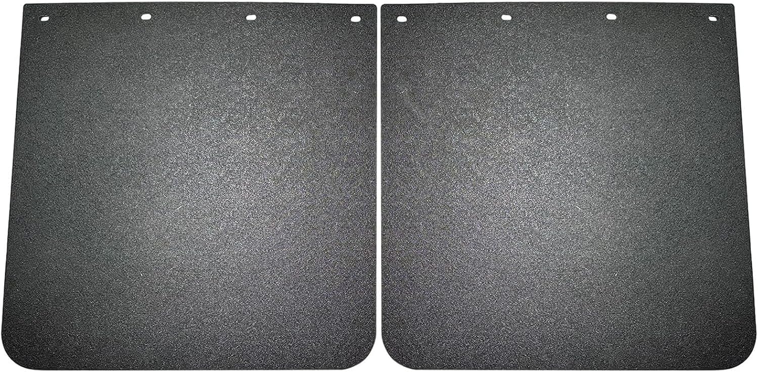BST BSSP Pair 24"x 24" Heavy Duty Polymer Mudflaps, Black Splash Guard Mudflap for Universal Semi Trucks Tractor Trailer, Set of 2 Left&Right Side