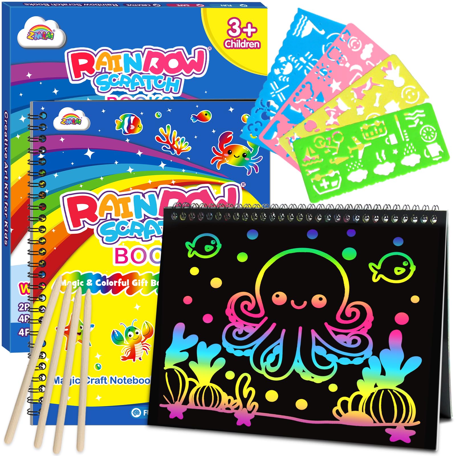 ZMLM Scratch Art Notebook (2-Pack)