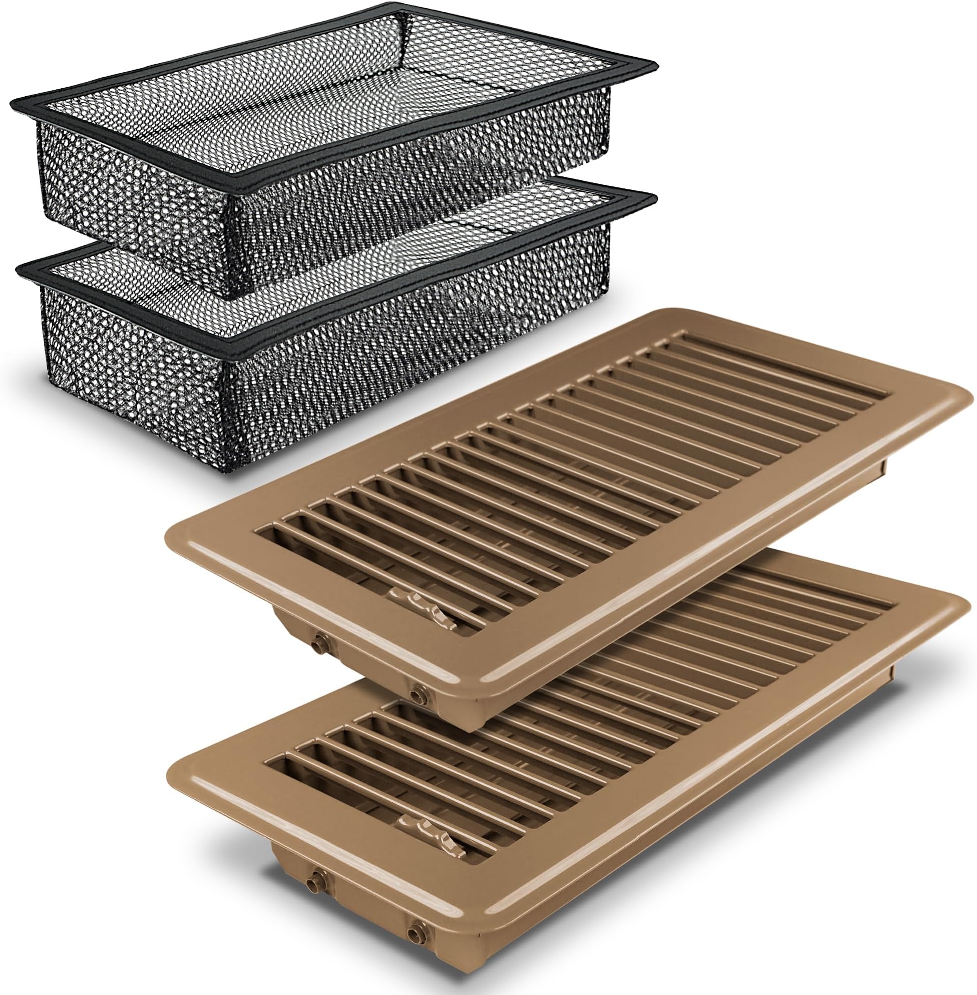 HVAC Metal Register Collars 4" x 10" (1)