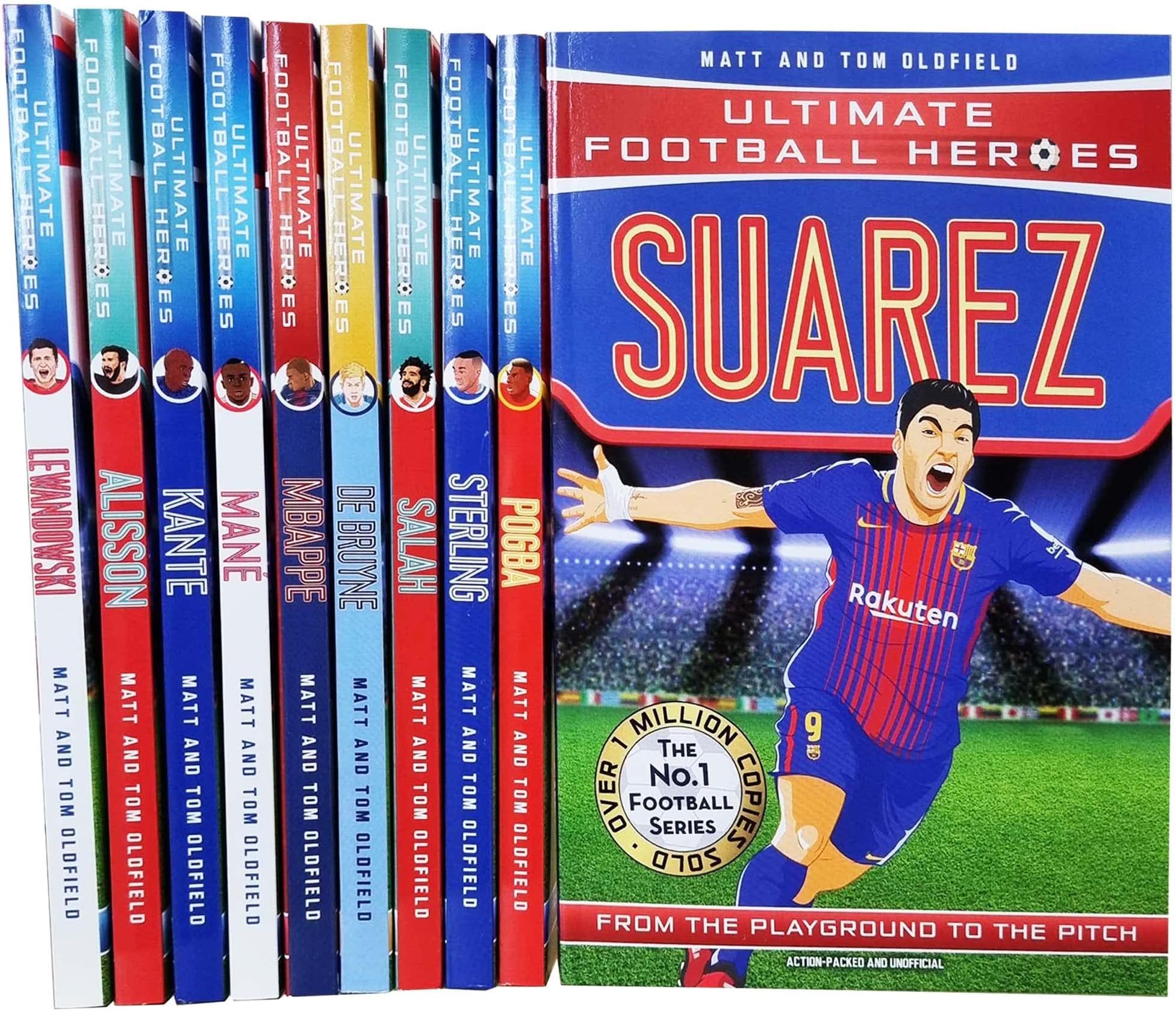 Ultimate Football Heroes Series 2 Collection 10 Books Set (Suarez, Pogba, Sterling, Salah, De Bruyne, Mbappe, Mane, Kante, Alisson & Lewandowski) Paperback