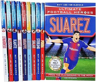 Ultimate Football Heroes Series 2 Collection 10 Books Set (Mane, Salah, Aubameyang, Mbappe, Sterling, Pogba, De Bruyne, De Gea, Griezmann, Suarez )