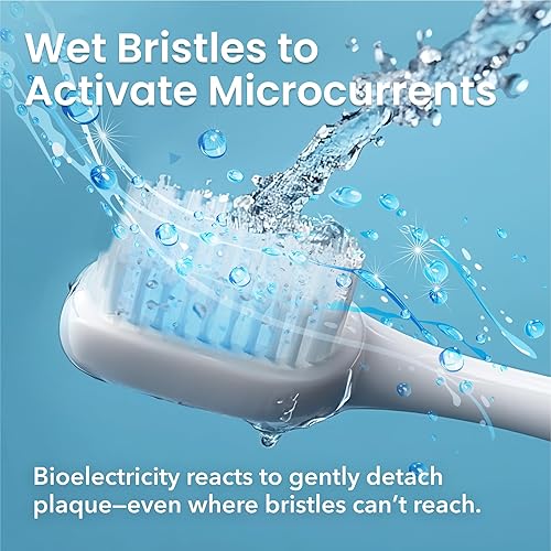 Miniatura 6 de Cepillo de dientes de ortodoncia bioeléctrico para el cuidado de los aparatos ortopédicos - Kit de cuidado dental no vibratorio - Cepillo de dientes
