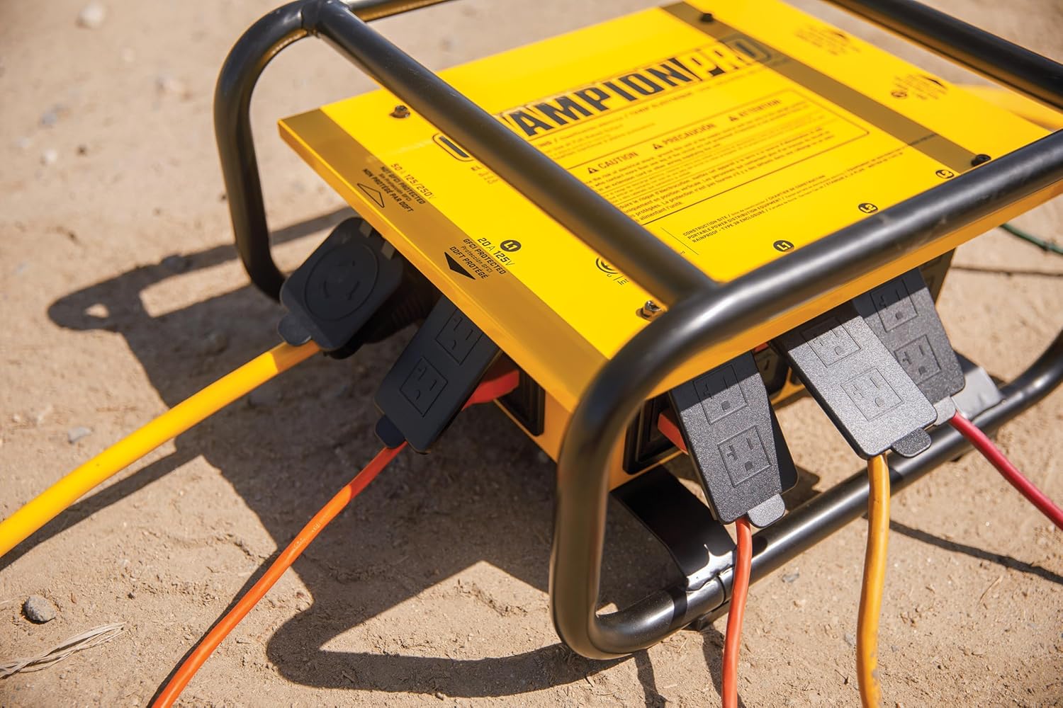 Champion Power Equipment Pro Grade OSHA Compliant Power Distribution Box, 50-Amp Twist Lock Inlet, Six 120V GFCI Duplexes, One 120/240V 30A Locking Outlet, 30A and 50A RV Adapters - Image 9