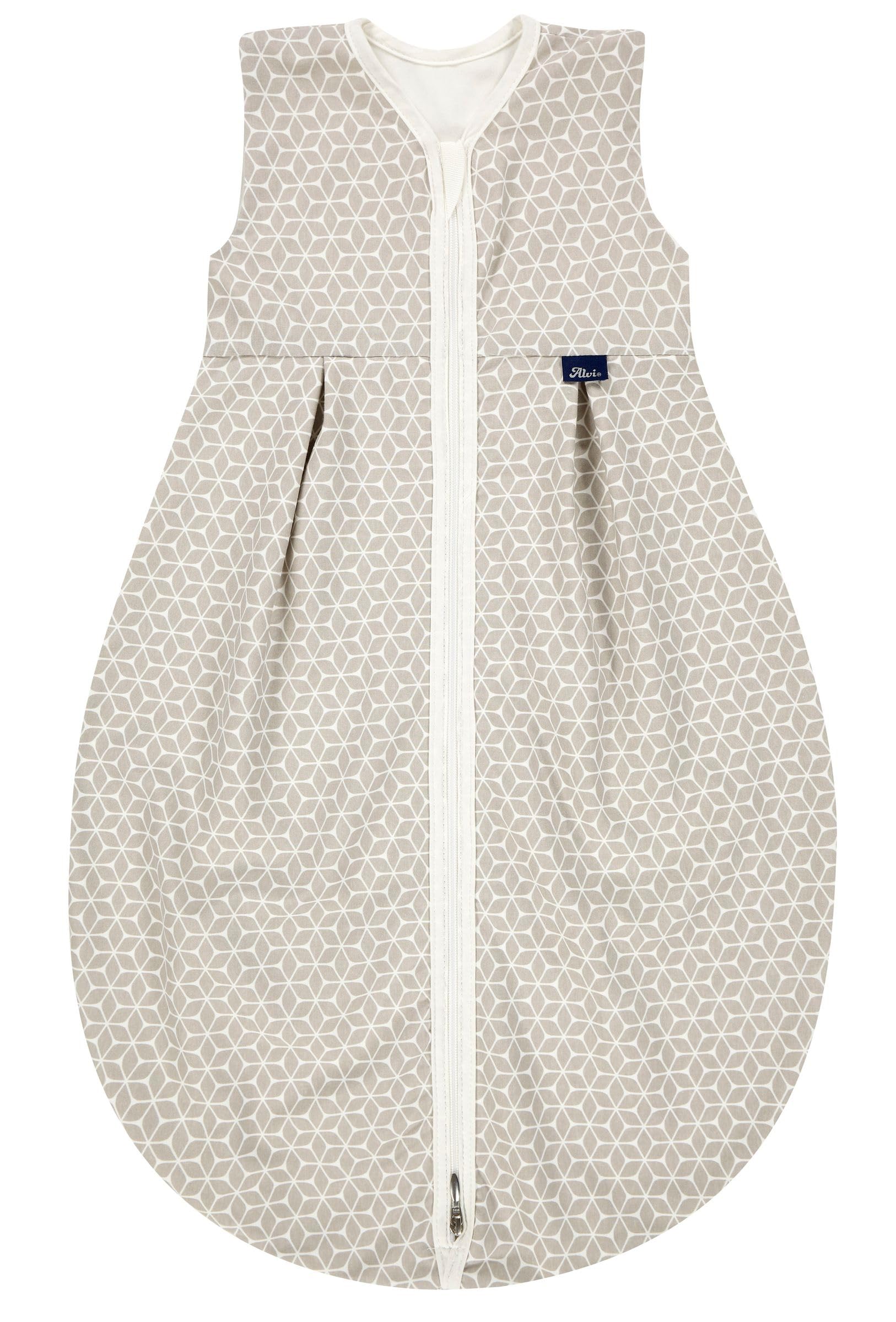 Alvi Schlafsack Baby Mäxchen light I leichter Babyschlafsack ärmellos I Sommerschlafsack Baby, Jungen und Mädchen I 100% Baumwolle I Schlafsack Kinder atmungsaktiv und waschbar I TOG 0,5