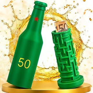 Upgrade Geldgeschenke 50 Geburtstag Mann Bierkiste, Kreative Labyrinthbox Geldgeschenke Verpackung für 50. Geburtstagsgeschenke 50 Geburtstag Mann
