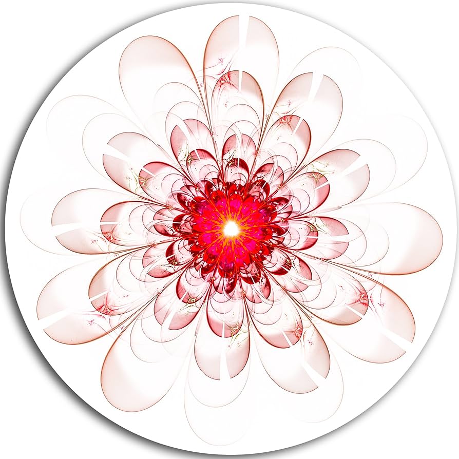 絵画 flk041235 Amazon.com: Designart MT10337 C11 Full Bloom Fractal Flower