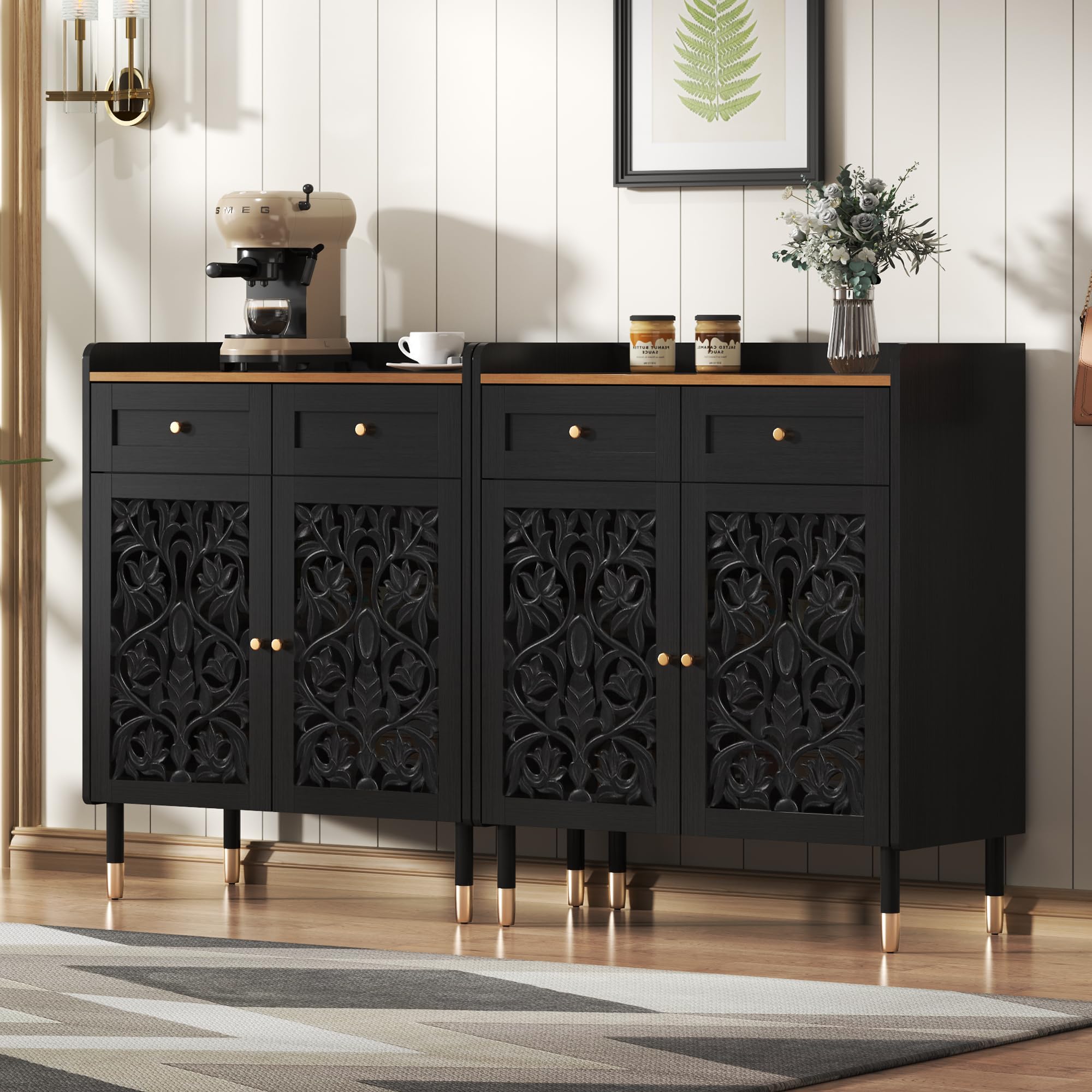 3More Retro Carving Sideboard