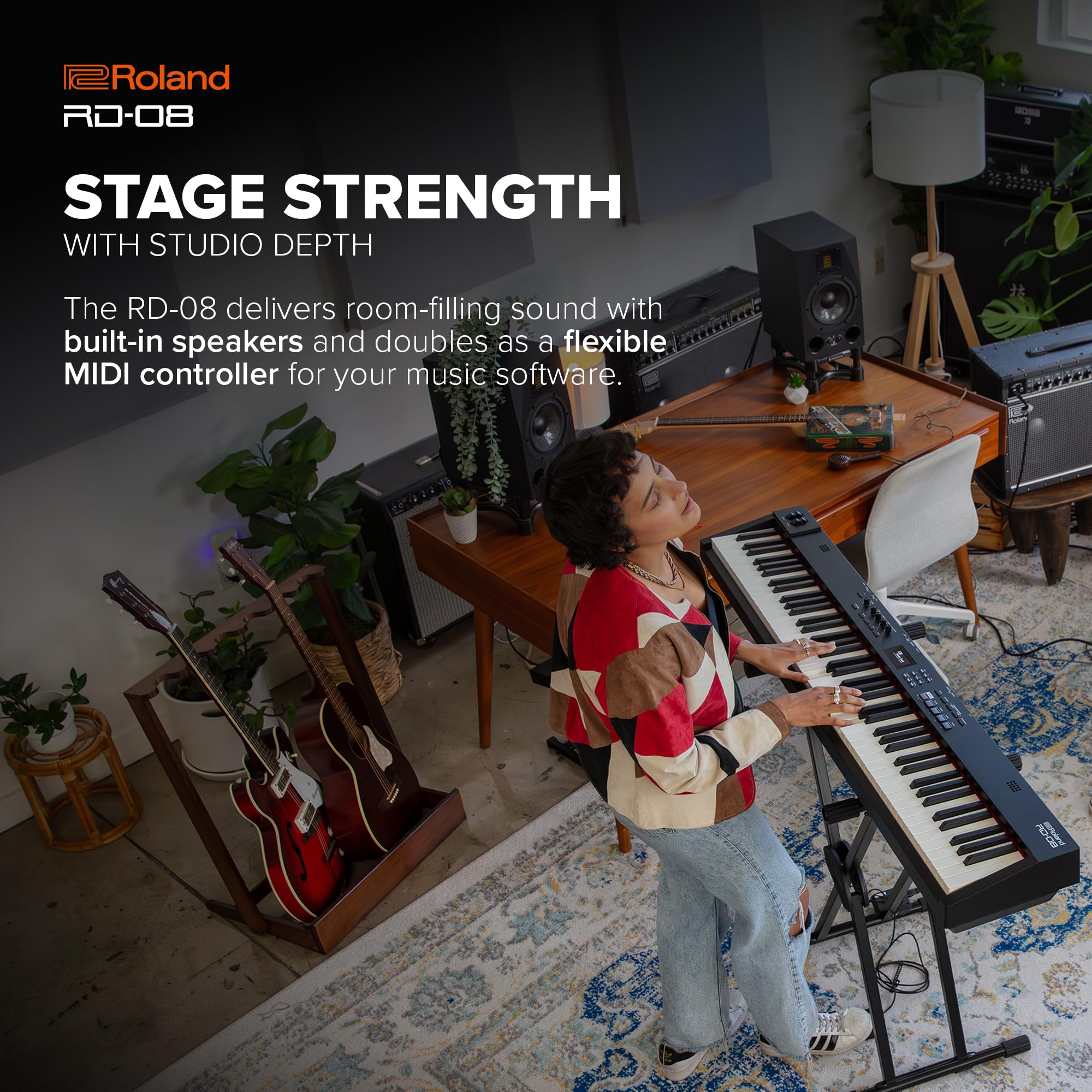 Roland RD-08 キーボード Amazon.com: Roland RD-08 88-key Digital Stage Piano Stage Bundle
