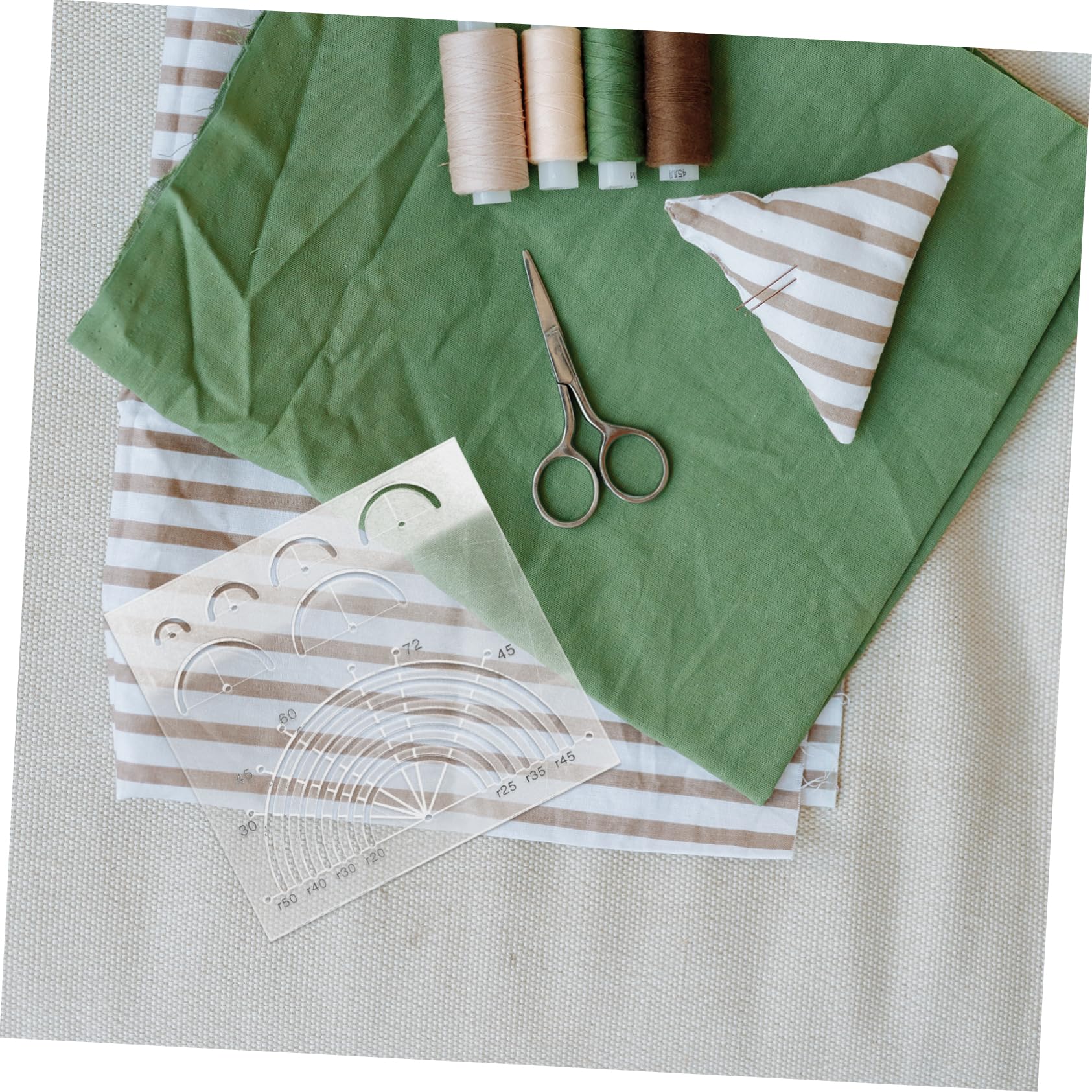 STOBOK 4stücke Patchwork Quilting Lineal Aus Acryl Halbrunde Nähschablone Für Präzises Zuschneiden Für Quilting-designs Und -projekte Stabile Und Praktische Handhabung
