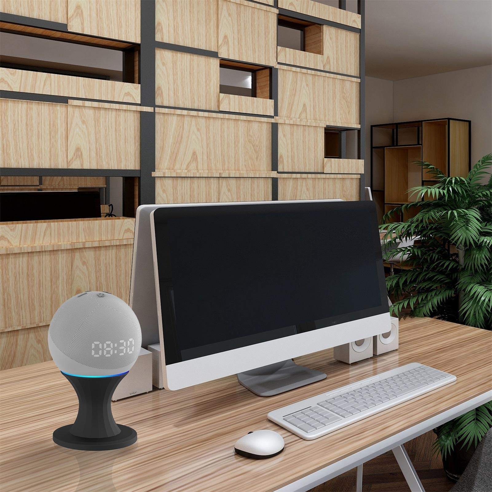 Interesty Echo Dot Mount Speaker Holder Stand Base Echo 4th Generation Wall Mount Echo Dot Accessories for Home Pod Mini Or Echo Dot 4 (Black, White)