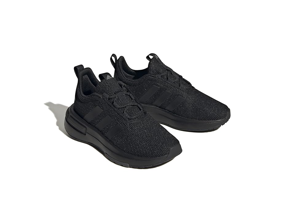 adidas Kids Racer TR23 Running Shoes (Little Kid/Big Kid) (Core Black/Core Black/Grey Five) Boy's Shoes INTERNATIONAL SHIPPING