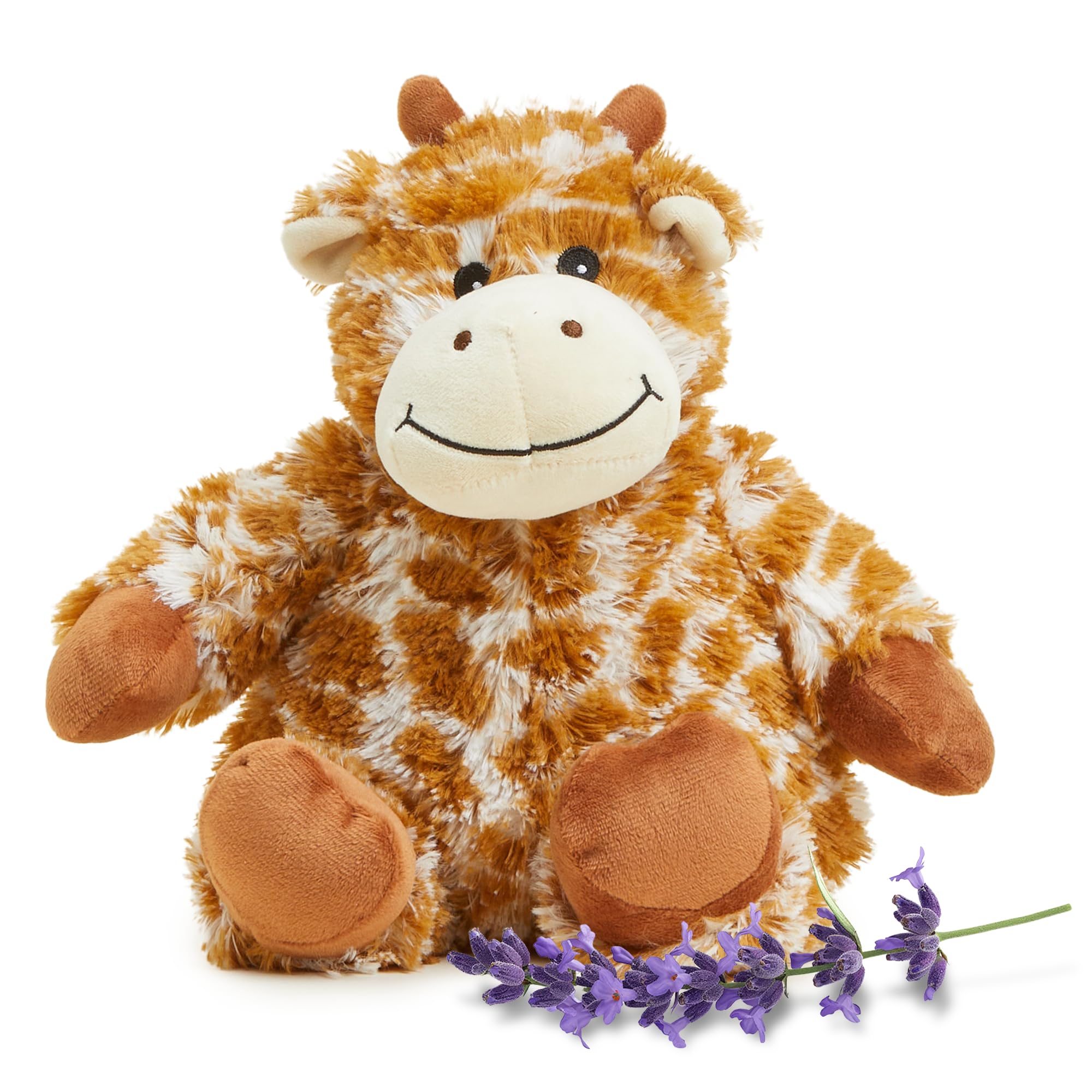 warmies Microwavable Stuffed Animals, Giraffe - Heated Stuffed Animal Plushie for Warmth - Cute Soft Plush Toys for Adults & Children (Boys, Girls, Babies & Toddlers)