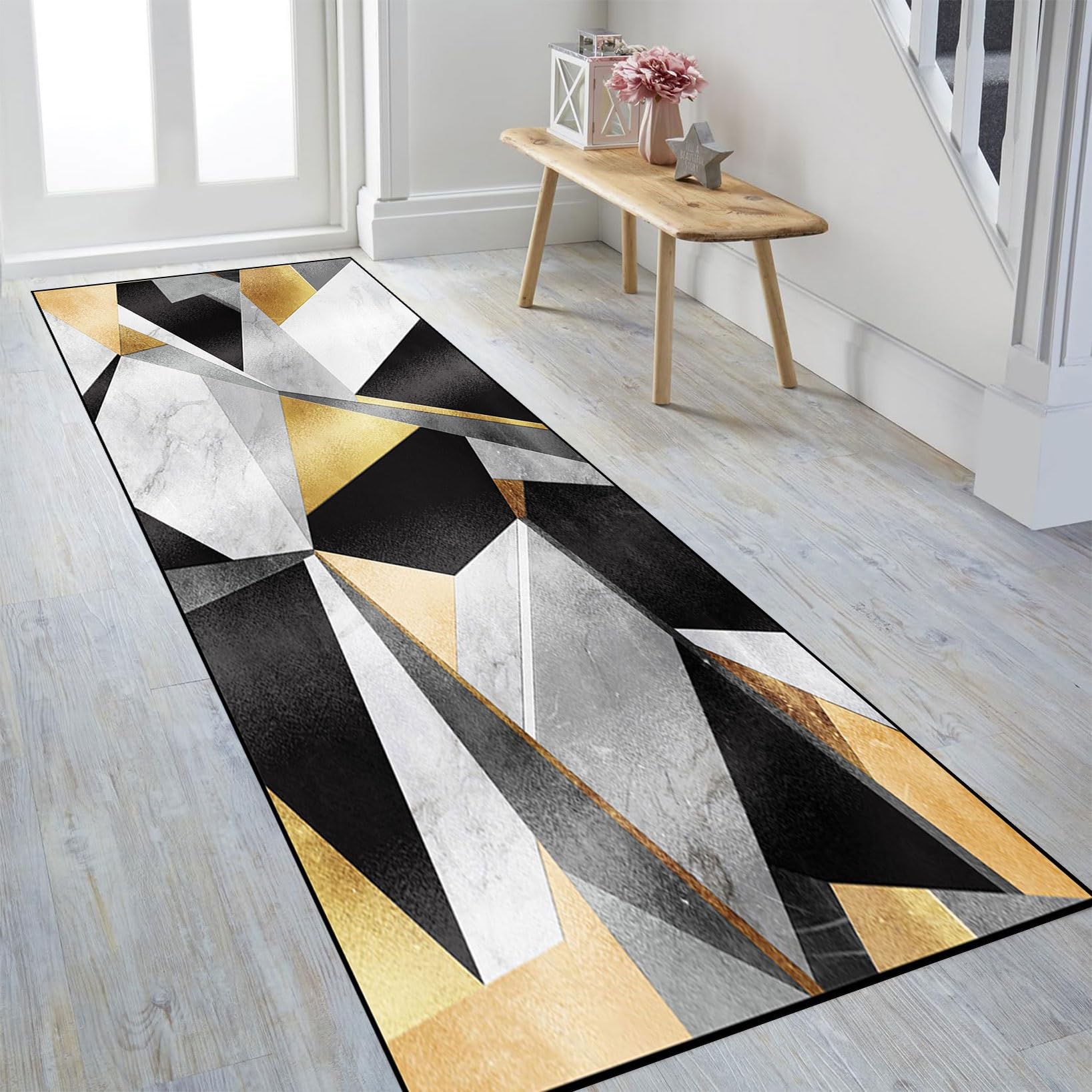 Tapis d'entrée intérieur doux et personnalisable 65 x 100 cm