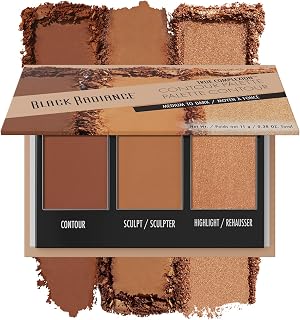 Black Radiance True Complexion Contour Palette Medium Dark - Blendable Powders to Sculpt & Define Face Naturally