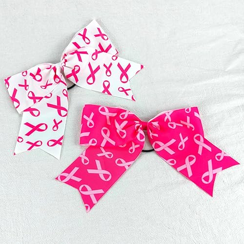 Miniatura 2 de Lazos para el pelo de animación, lazo para concientización sobre el cáncer de mama, lazos para el cabello, cinta rosa, lazos para animar, cuerda