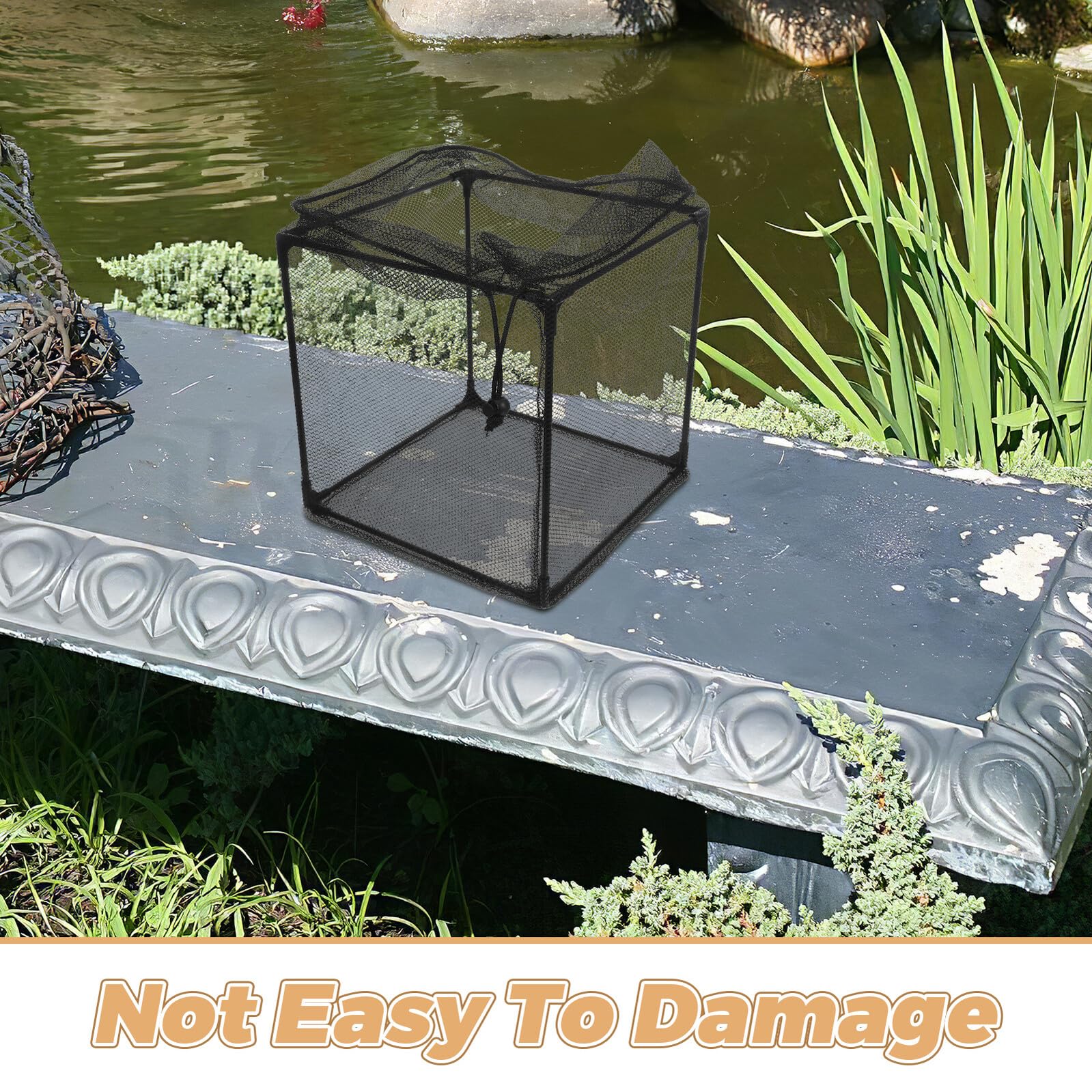 Wasserdichter Universal-Teichfilterkasten und Aquarium-Pumpenabdeckung, Anti-Verstopfung, Netztasche für tauchfähige Outdoor-Wasser-Gartenpumpen, unverzichtbares Zubehör, 2 Stück