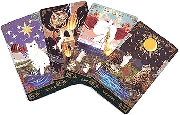 Amazon | Hxuolue ミューズ猫タロットデッキカード占い英語