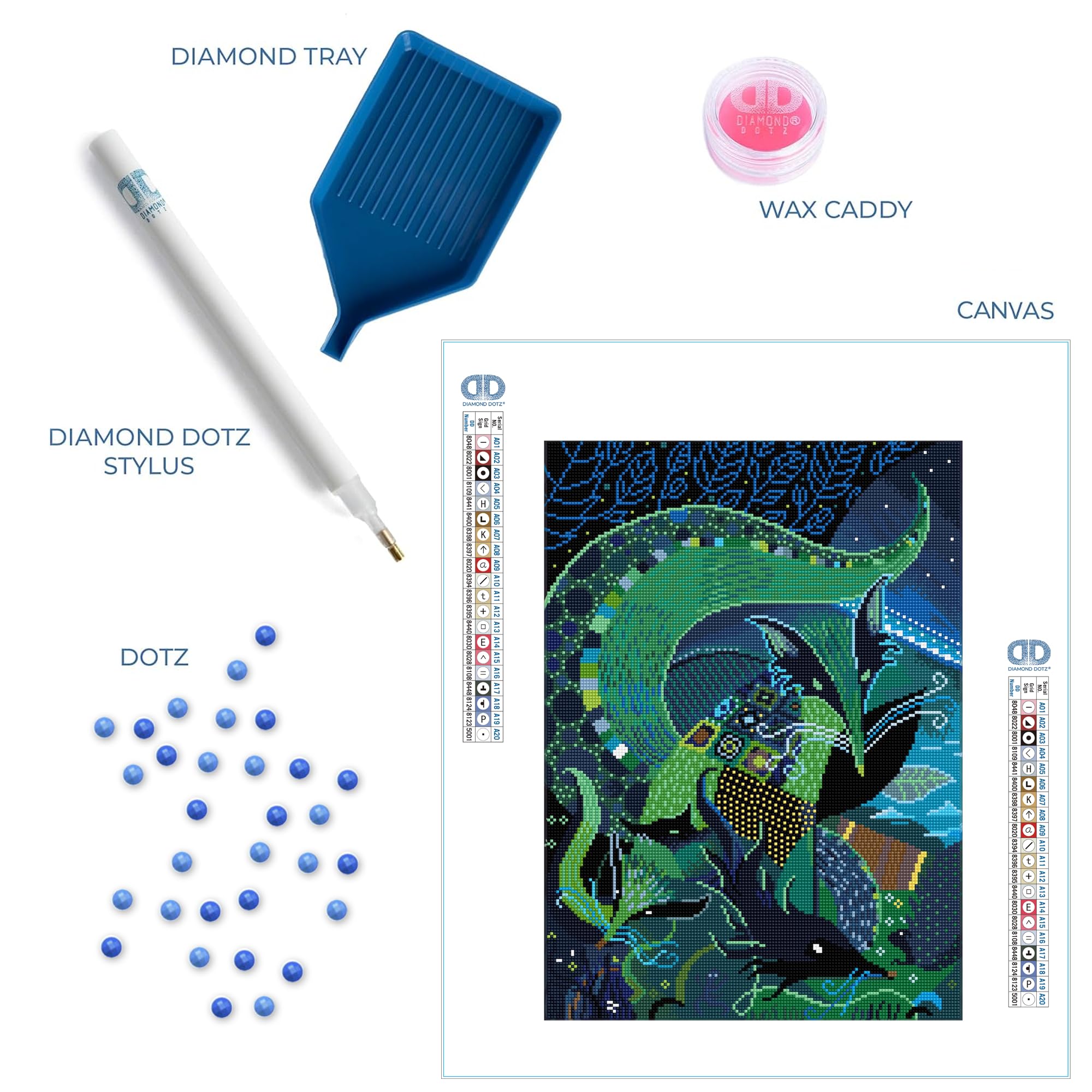 Diamond Dotz Kit per pittura a mosaico con strass per adulti con gemme