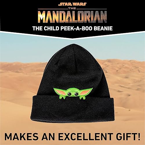 Miniatura 5 de Concept One Star Wars The Mandalorian The Child Peek-A-Boo Beanie, negro, talla única, Negro -