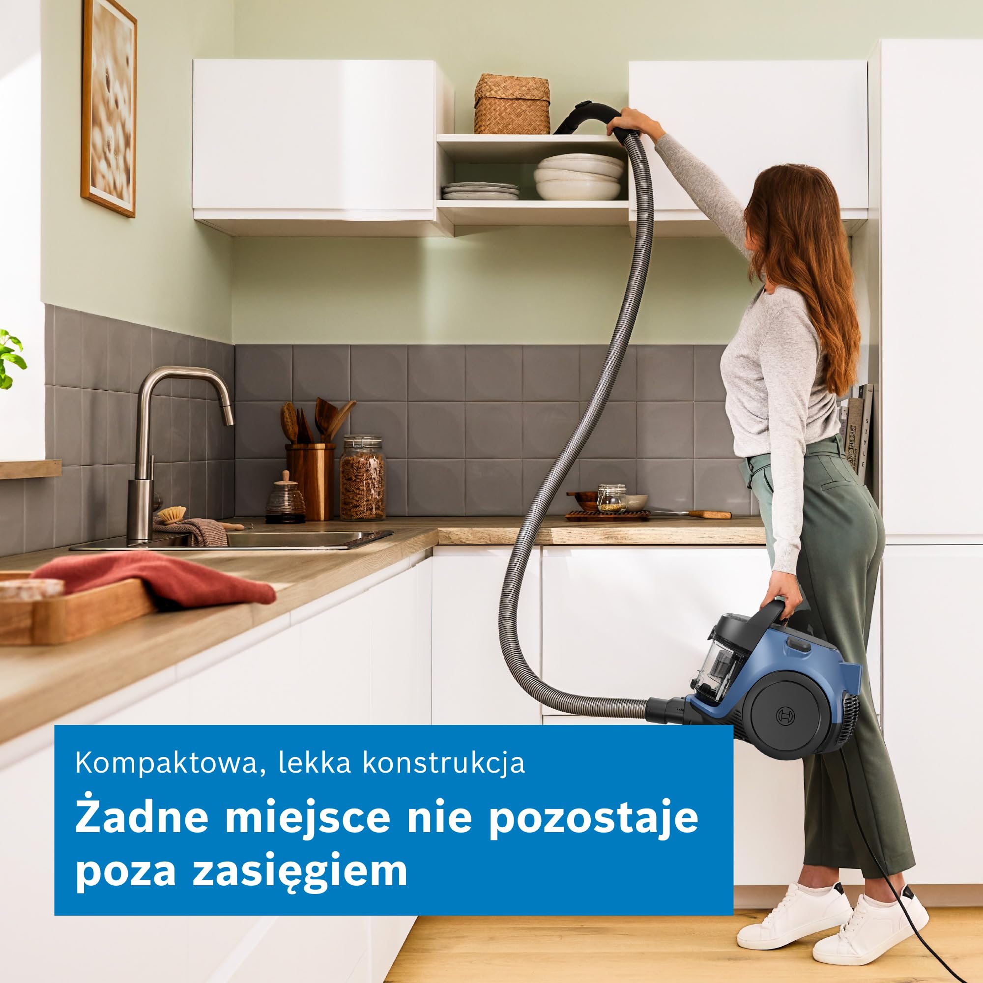 Bosch Serie 2 odkurzacz bezworkowy, BGS05AM, niebieski
