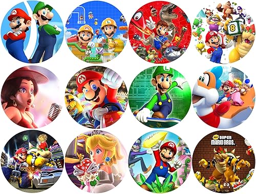 Miniatura 3 de 120 Pcs Super Great Mario Stickers Birthday Party Supplies for Kids,Anime Cartoon S-uper Mario Stickers