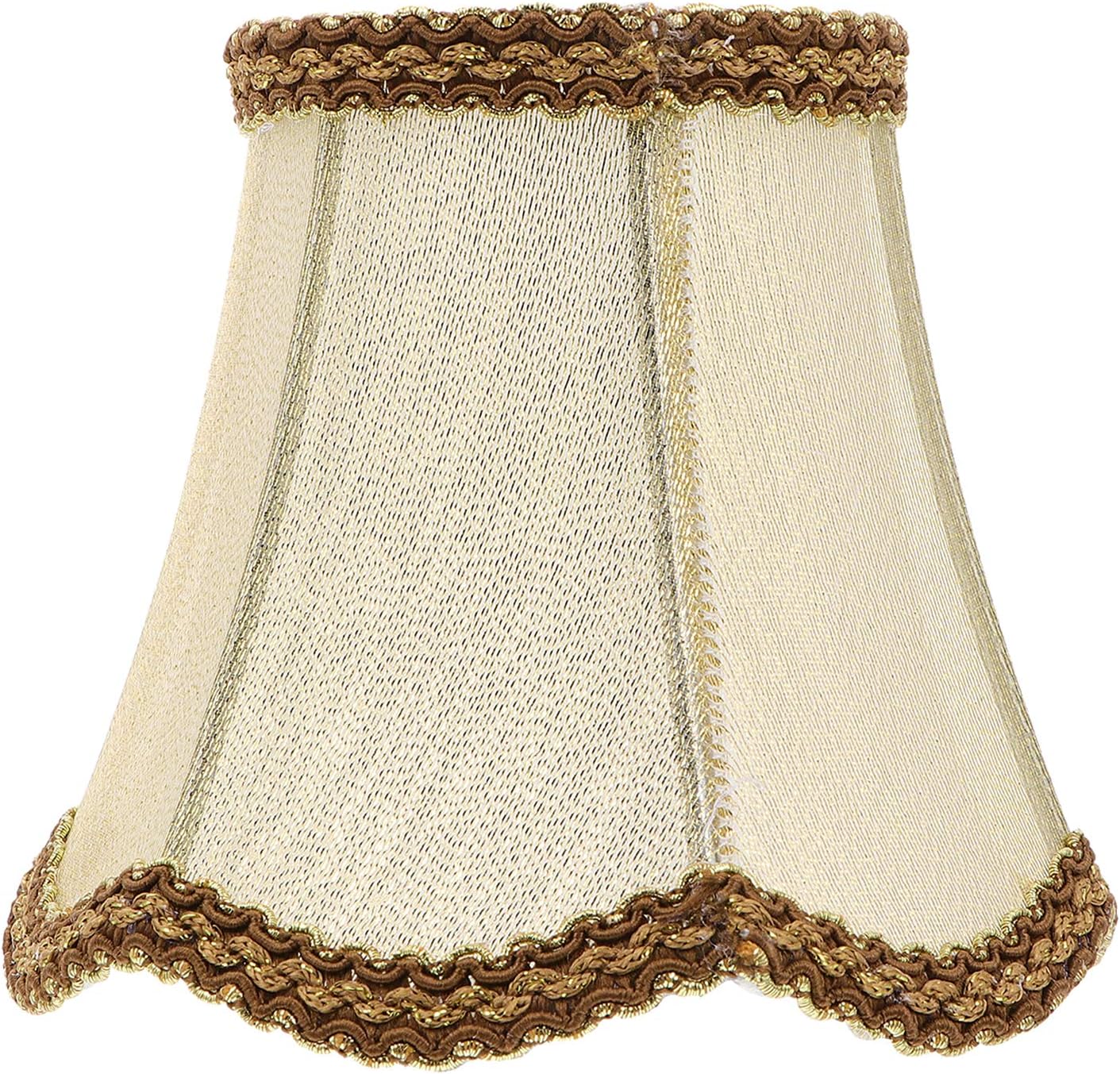 Cabilock Vintage Decor Vintage Decor Lamp Shade for Table Lamps Floor Light Replacement Waterproof Fabric Cloth Light Protective Cover Golden Desk Topper Desk Topper