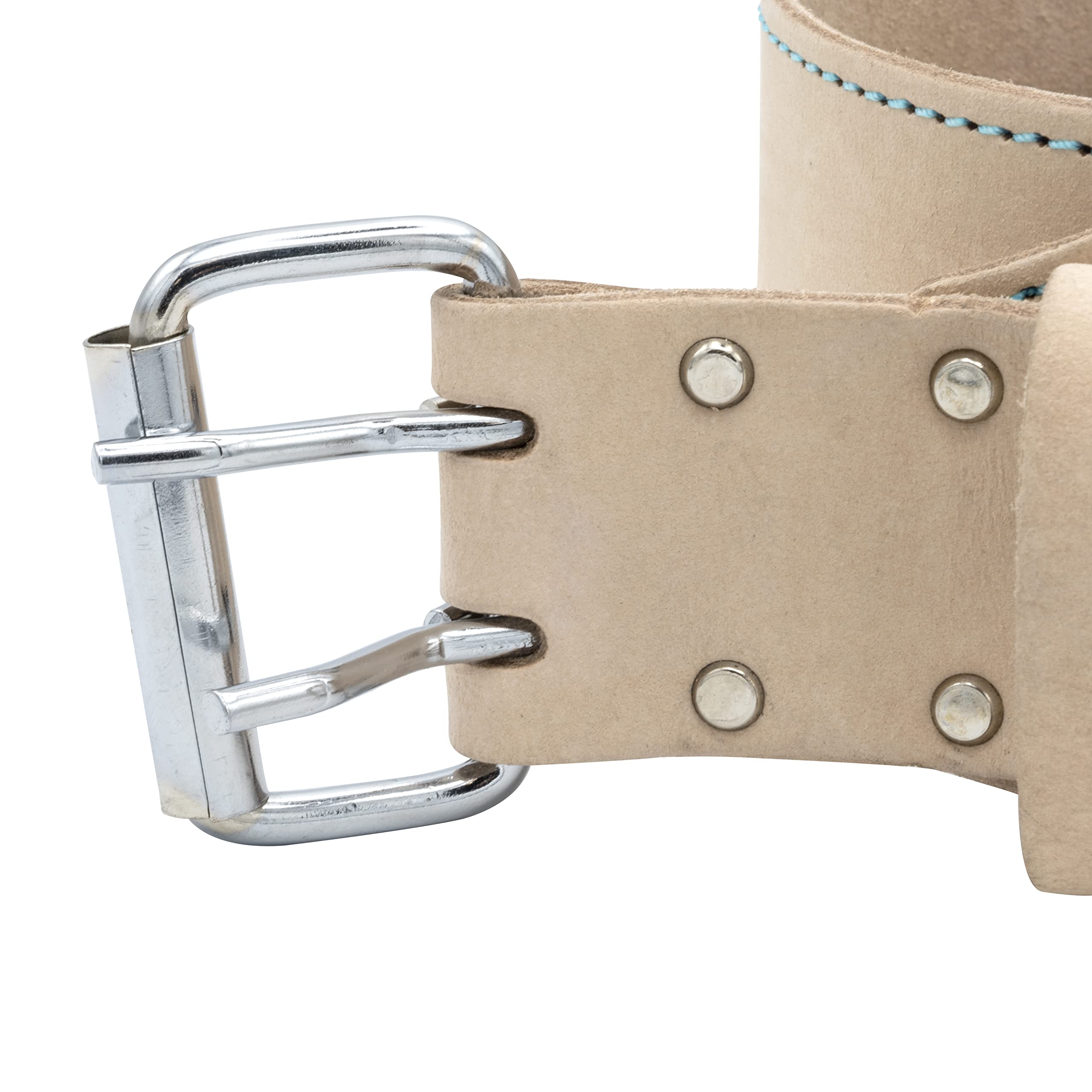 OX TOOLS Ceinture à outils Pro en cuir blanc de 7,6 cm – Taille L de 86,4 cm à 111,8 cm | Pour bas de ligne à outils, pochettes et étuis