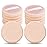 Sibba Loose Powder Puff 12 Pieces Round Velour Face Makeup Compact Body Container Setting Pressed Blending Foundation Cream Make Up Ribbon Strap Sponge Cushion Applicator (Skin Color)