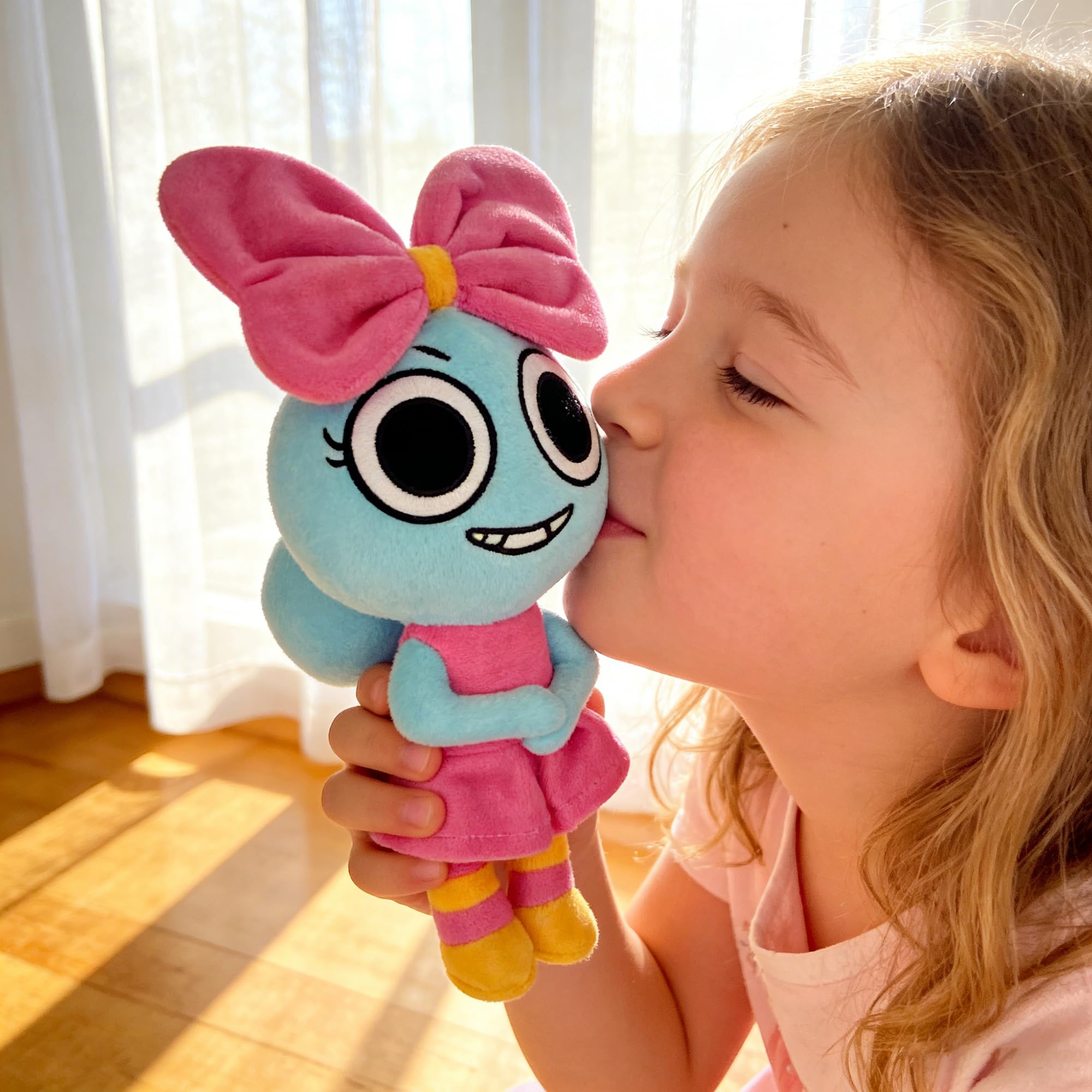 Dandy's World Plush, Dandy's World Plushies Poppy, Adorable Collectible Plush Toy Gift for Fans, Huggable Stuffed Doll for Room Decor, Birthday Party Supplies - 4