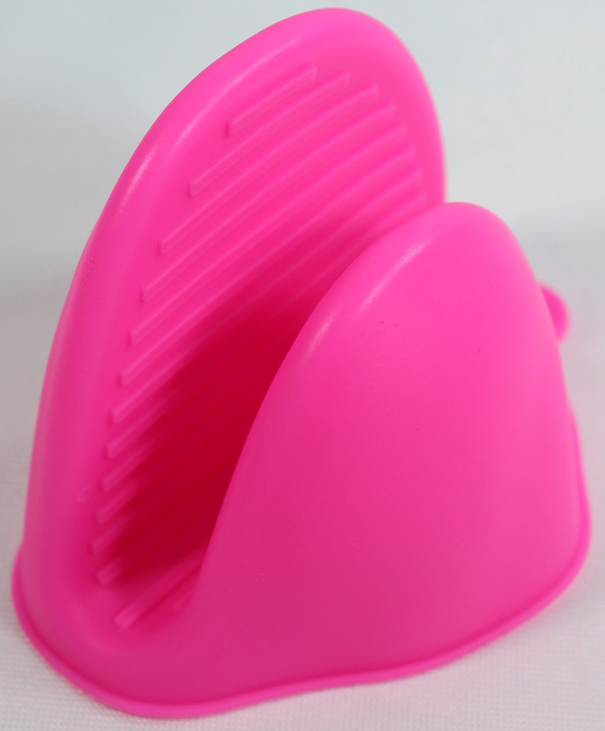 Silicone Oven Glove Kitchen Cooking Heat Resistant Insulate Hot Pot Holder Pink
