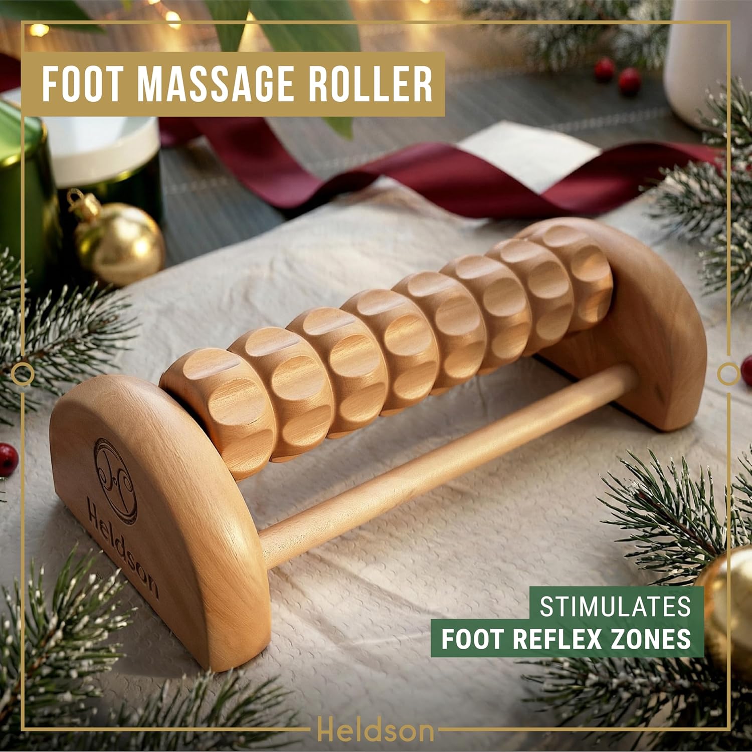 HELDSON® Wooden Therapy Massage Tools [6 Pieces] - Wood Rollers for Body Sculpting - Lymphatic Drainage Massager - Cellulite Tool - Maderoterapia Kit - Back Rolling Stick - Wellness Gifts Women, Men - Image 4