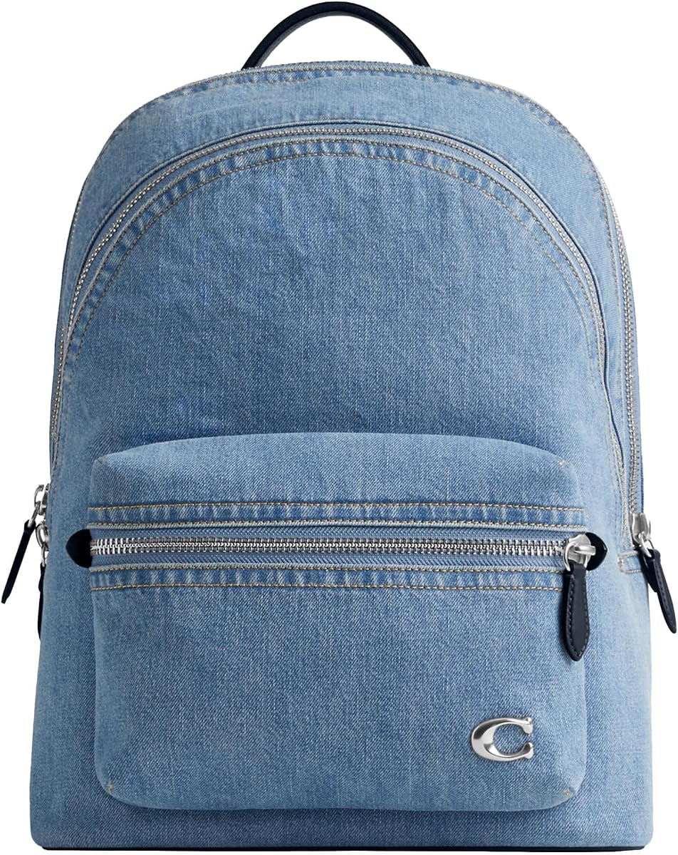 Coach Men's Charter Backpack in Denim, Indigo Denim