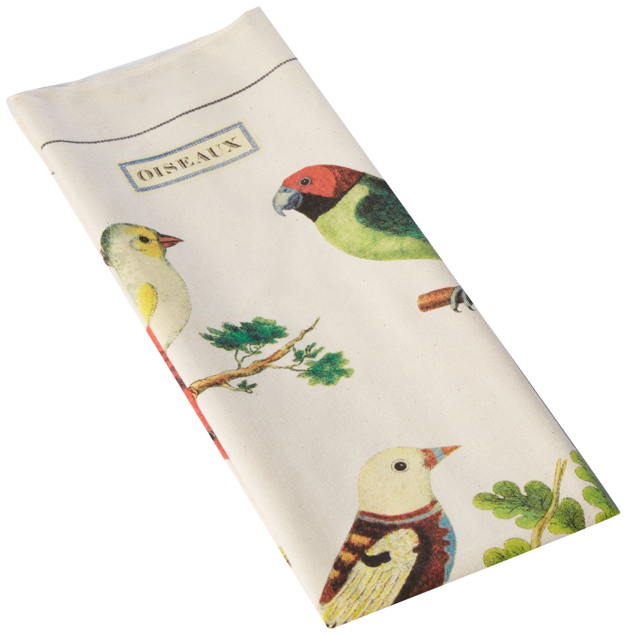 CAVANILLI & CO. Cavallini Papers TT/BRD Bird Vintage Birds Cotton Tea Towel