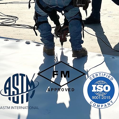 Ace - Tornillos #15 de 6 pulgadas (500 piezas) aprobados por FM, para techos comerciales, color negro, autorroscantes en cubiertas de techo de metal