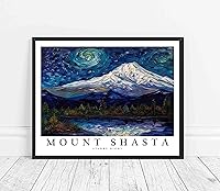 Vista 21 de Blanca Peak - Póster impreso de noche estrellada, arte de pared de montaña Blanca Peak, decoración de arte para dormitorio, obra de arte de cumbre