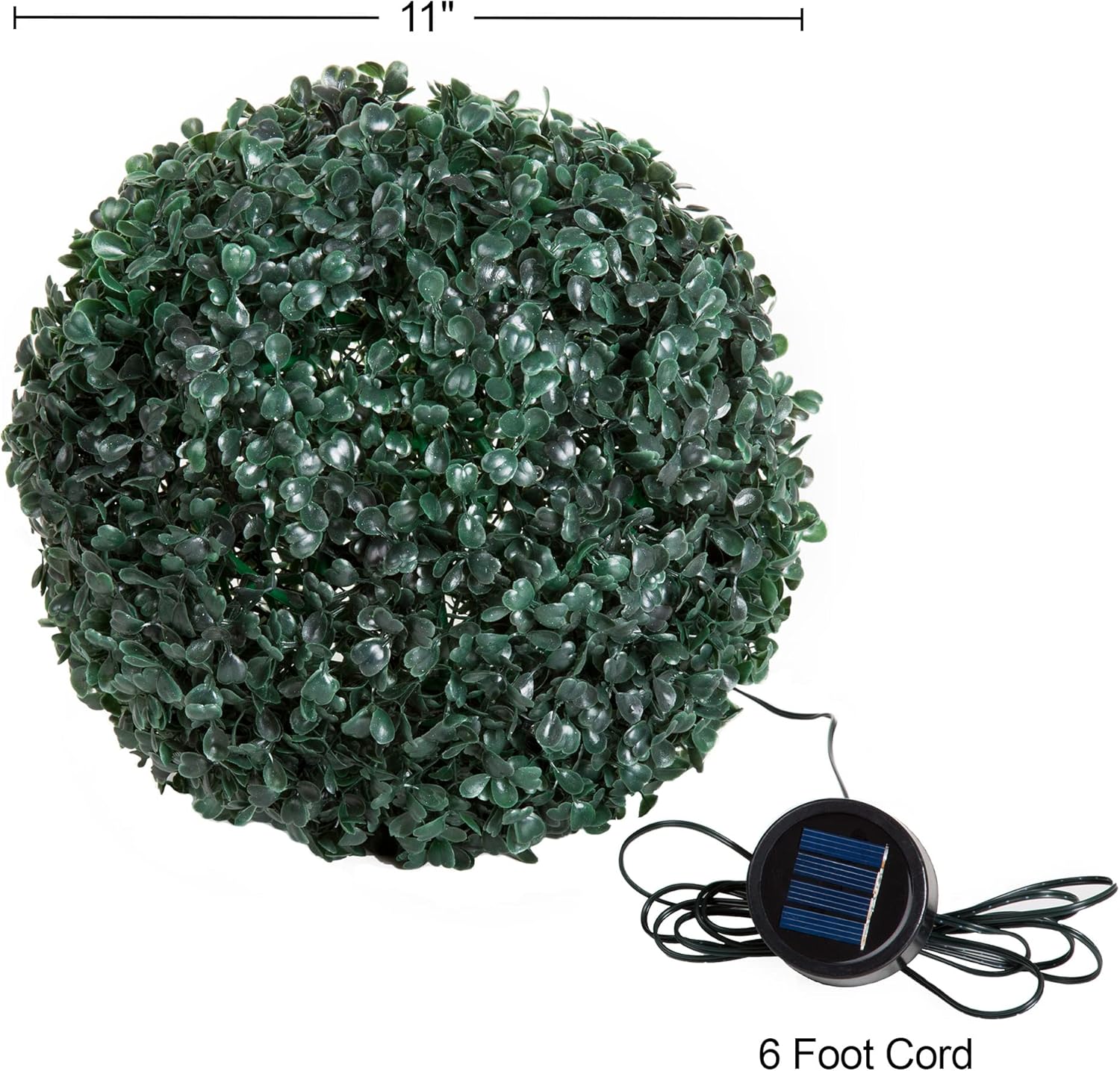 Pure Garden Set of 2 Solar LED Faux Topiary Balls
