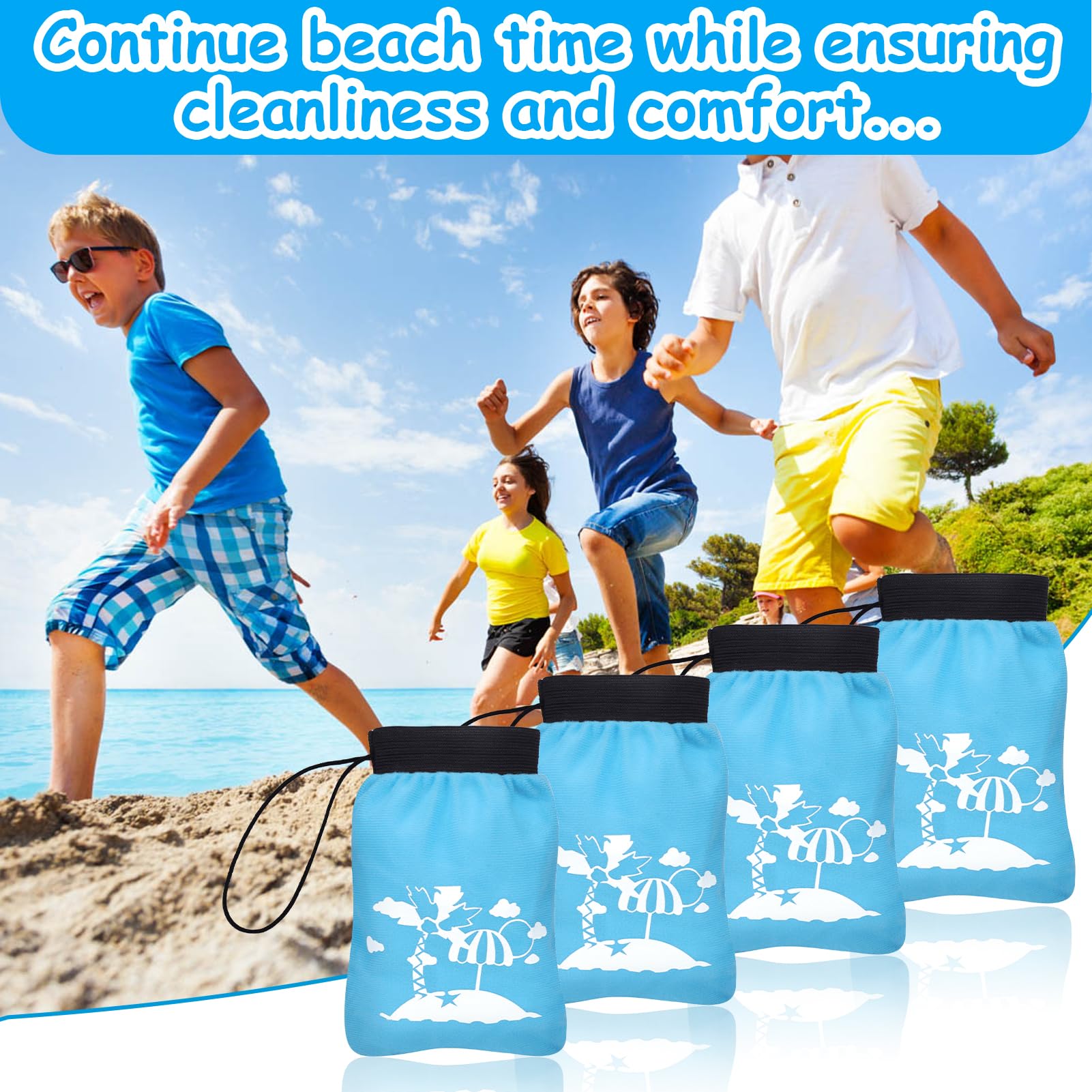 Toddler Beach Essentials Mity Rain Sand Remover Mitts (4-Pack