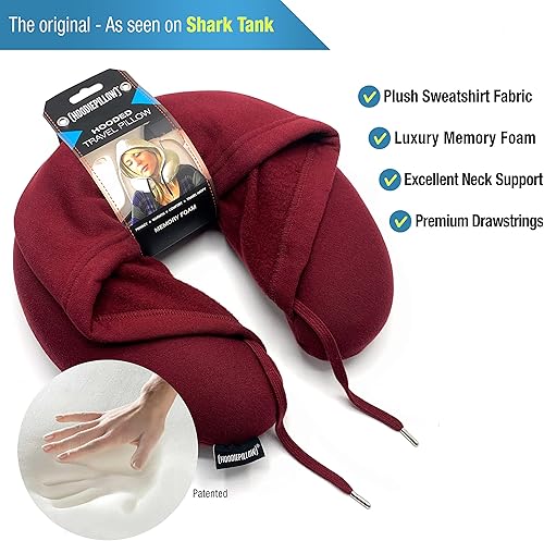 Miniatura 7 de Almohada de viaje gris - Destacada en Shark Tank  Diseño patentado para máxima comodidad