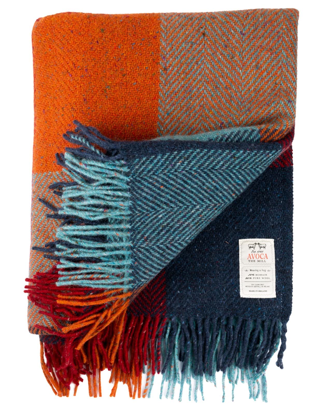 Avoca Harriet Mohair Tweed Throw 56" x 72" - Made in Ireland